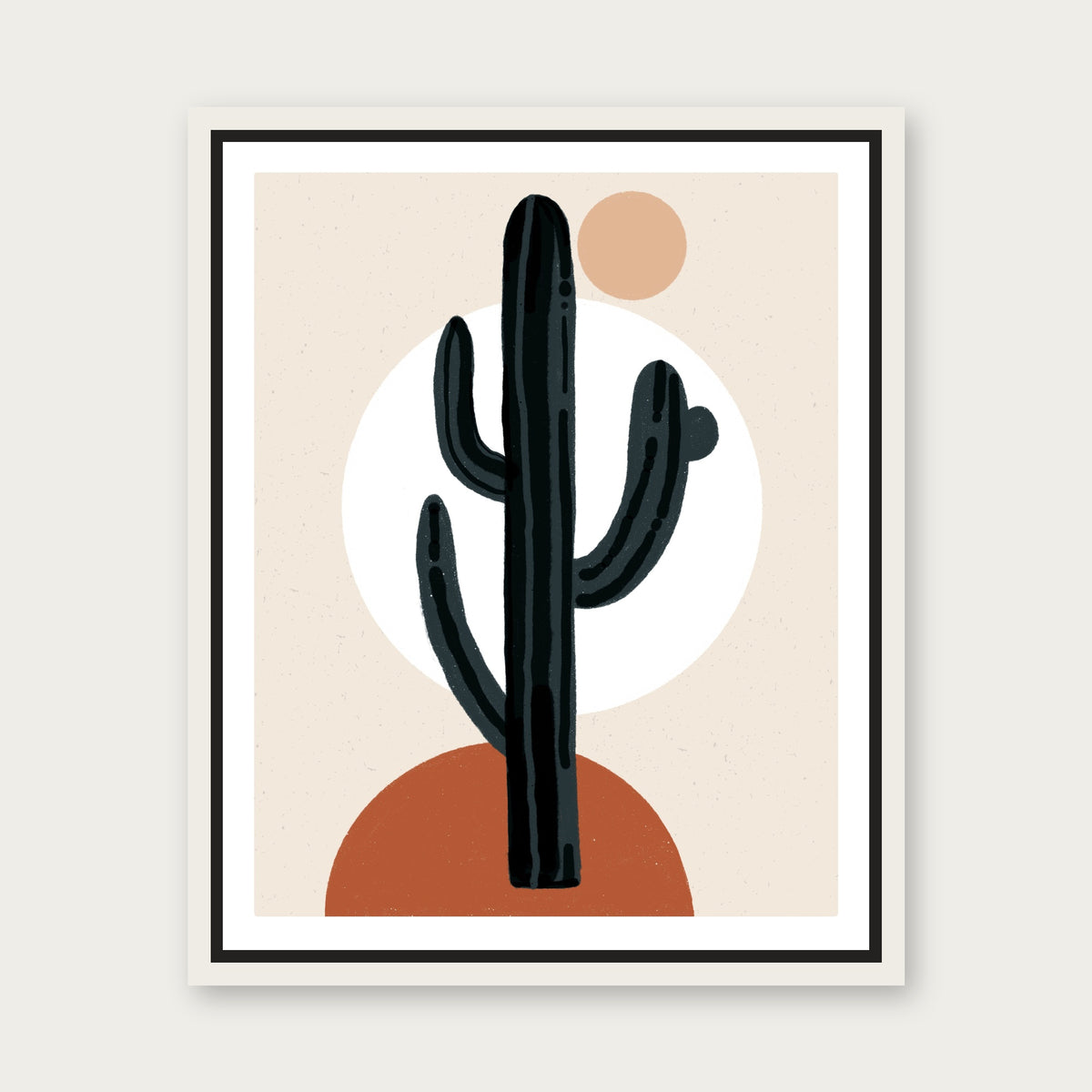 The Rebel 1 Floating Frame Canvas - White floating frame