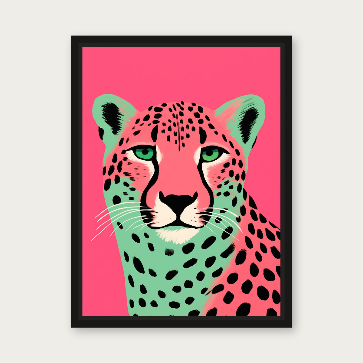 Tibbs Floating Frame Canvas - Black floating frame