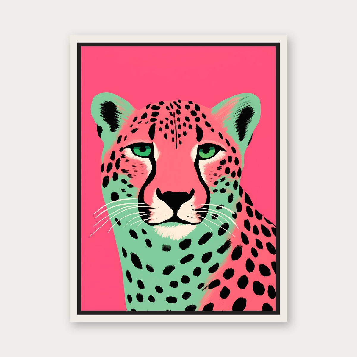 Tibbs Floating Frame Canvas - White floating frame