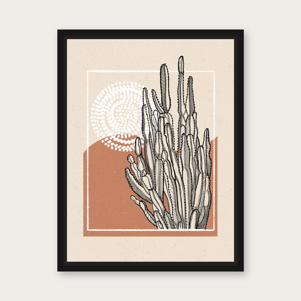 Toffee 1 Floating Frame Canvas - Black floating frame
