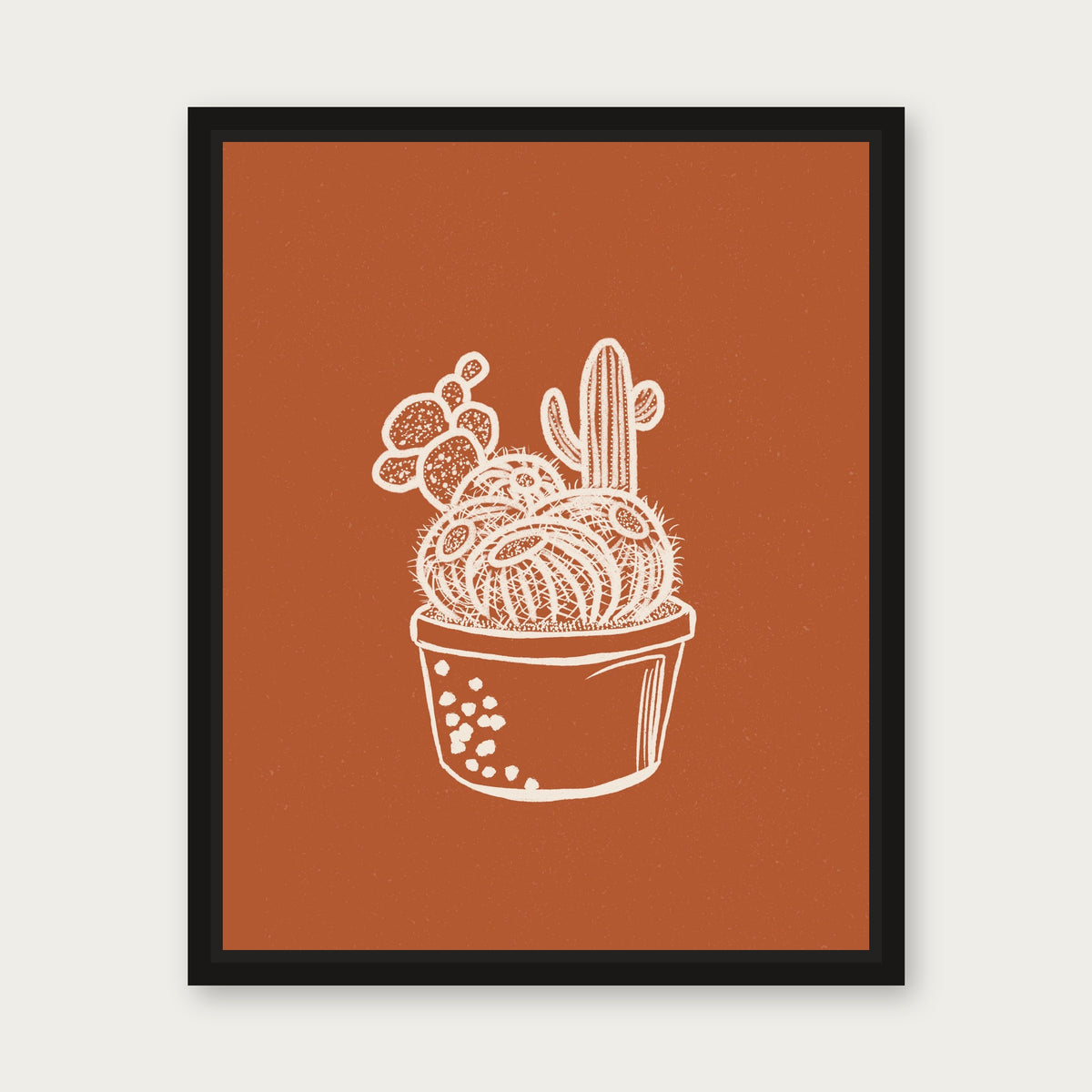 Togetherness 1 Floating Frame Canvas - Black floating frame