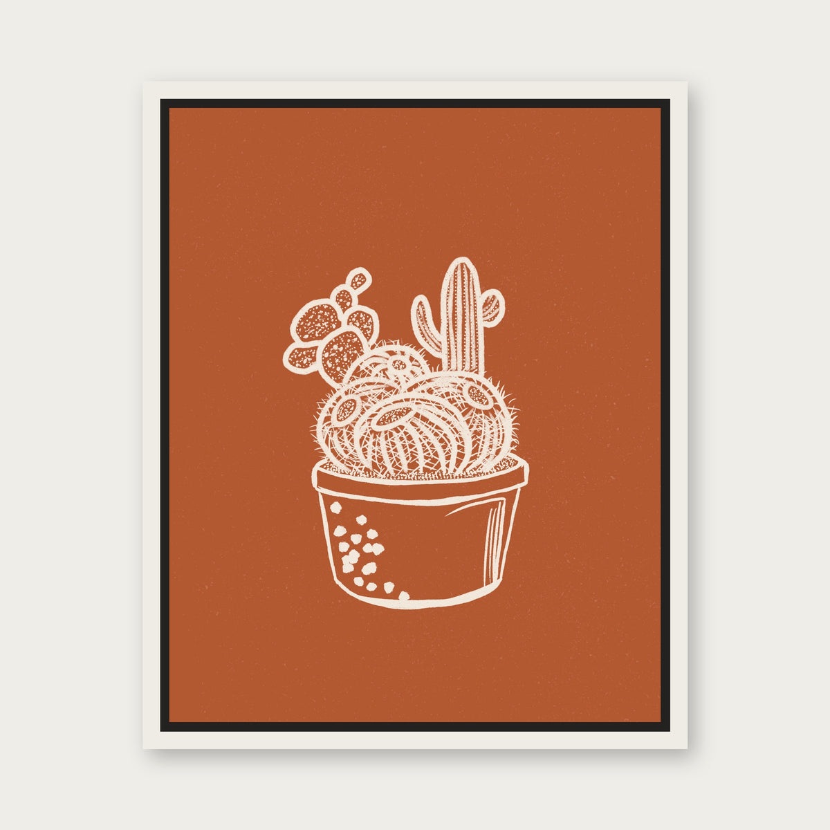 Togetherness 1 Floating Frame Canvas - White floating frame