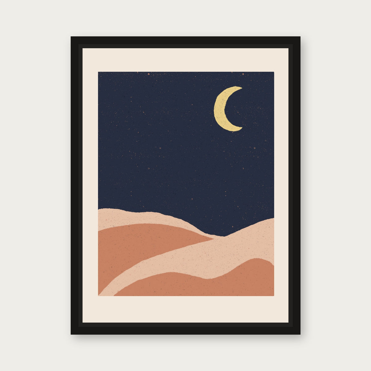 Tunisia 1 Floating Frame Canvas - Black floating frame