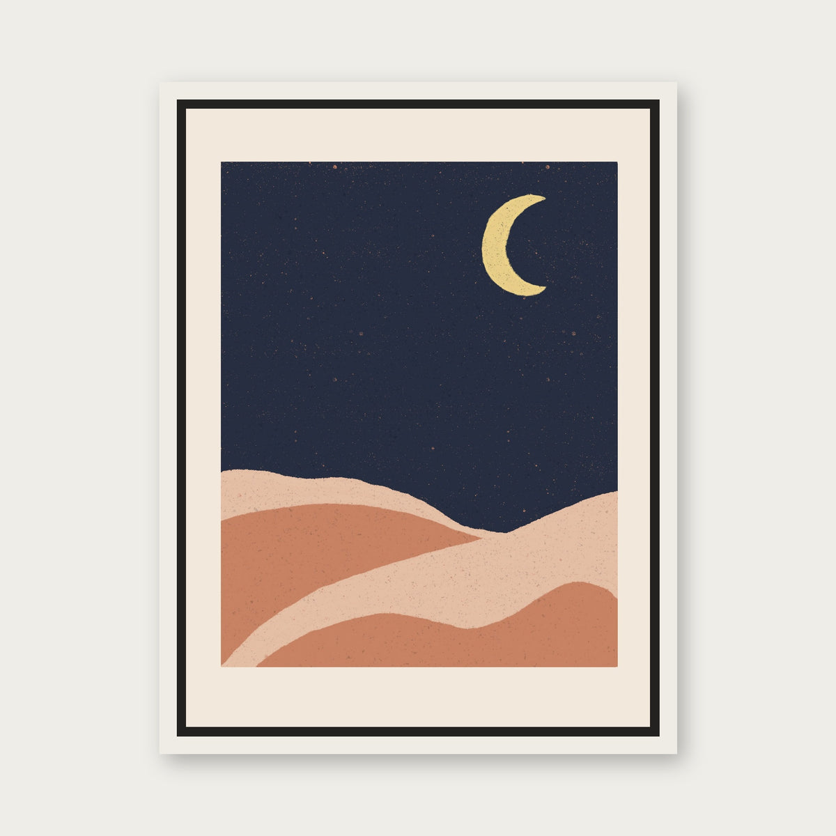 Tunisia 1 Floating Frame Canvas - White floating frame