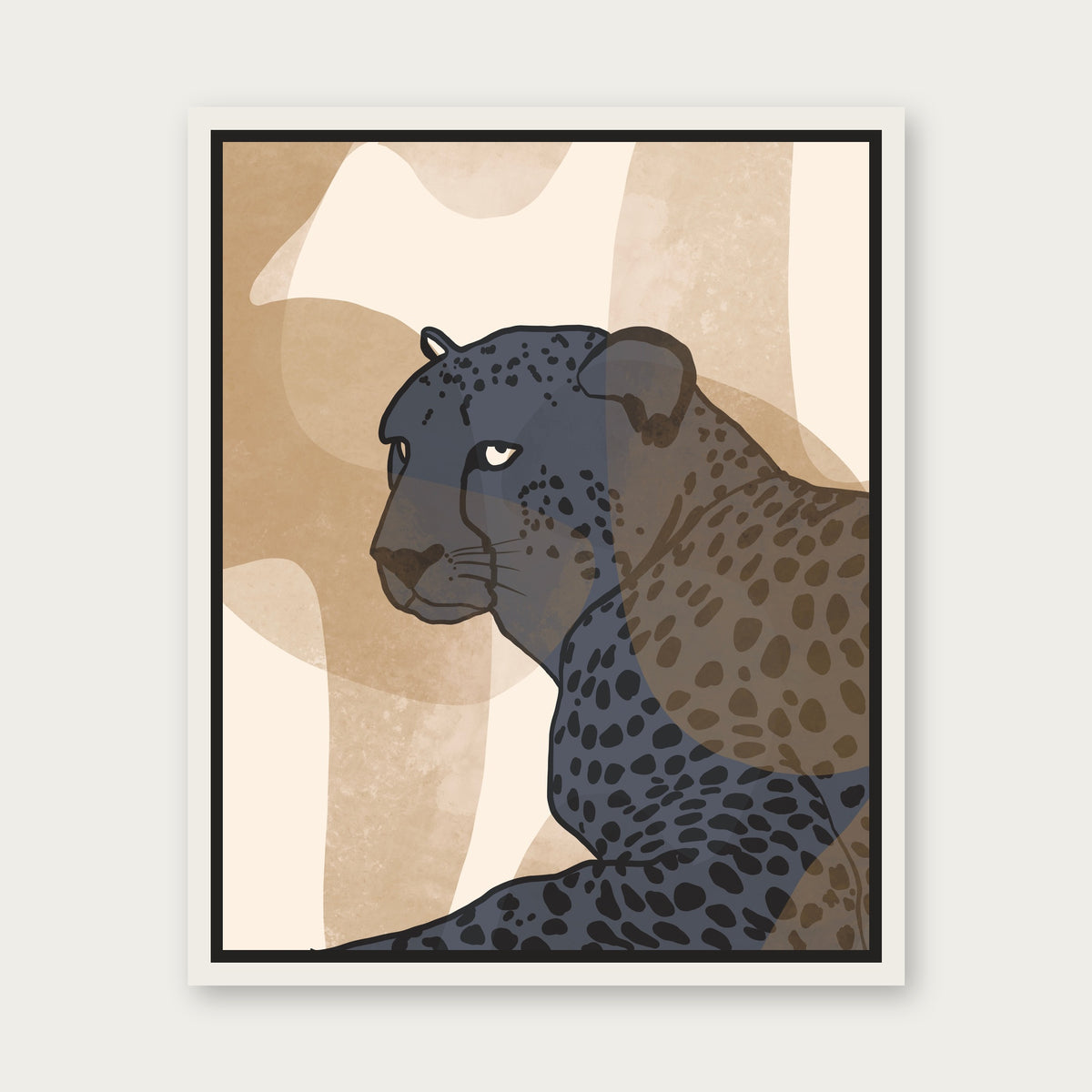 Unbothered Floating Frame Canvas - White floating frame