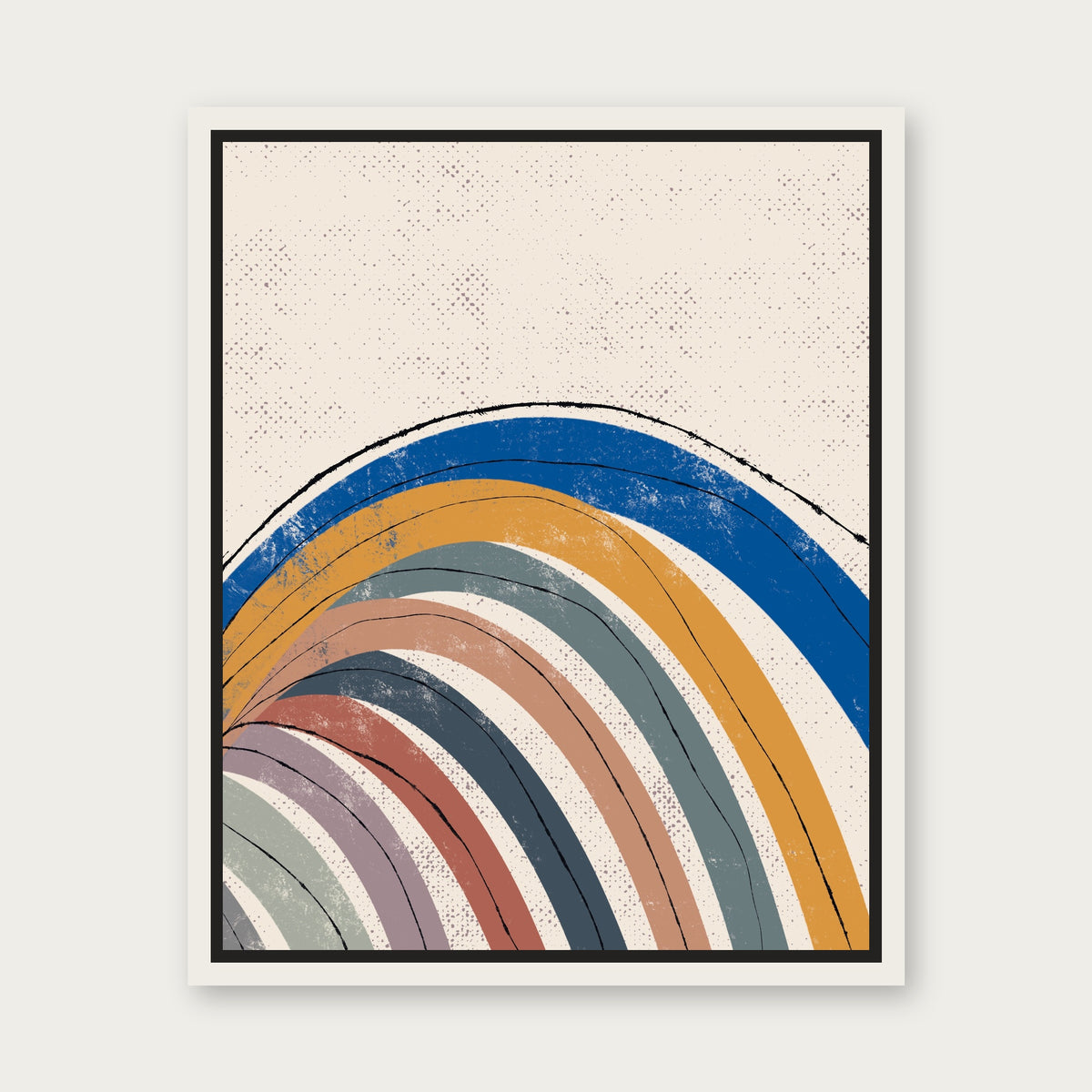 United 1 Floating Frame Canvas - White floating frame