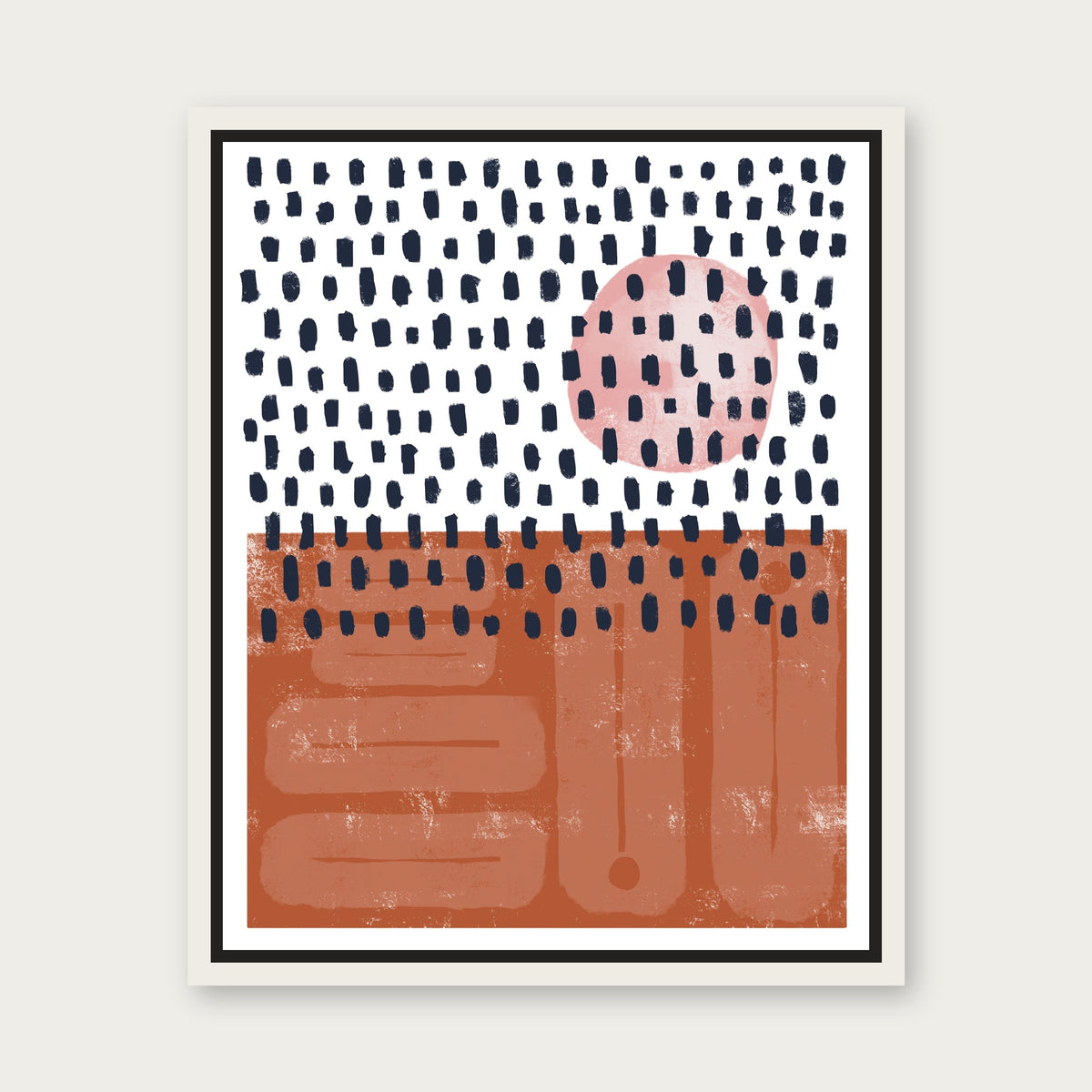 Uplifting 1 Floating Frame Canvas - White floating frame