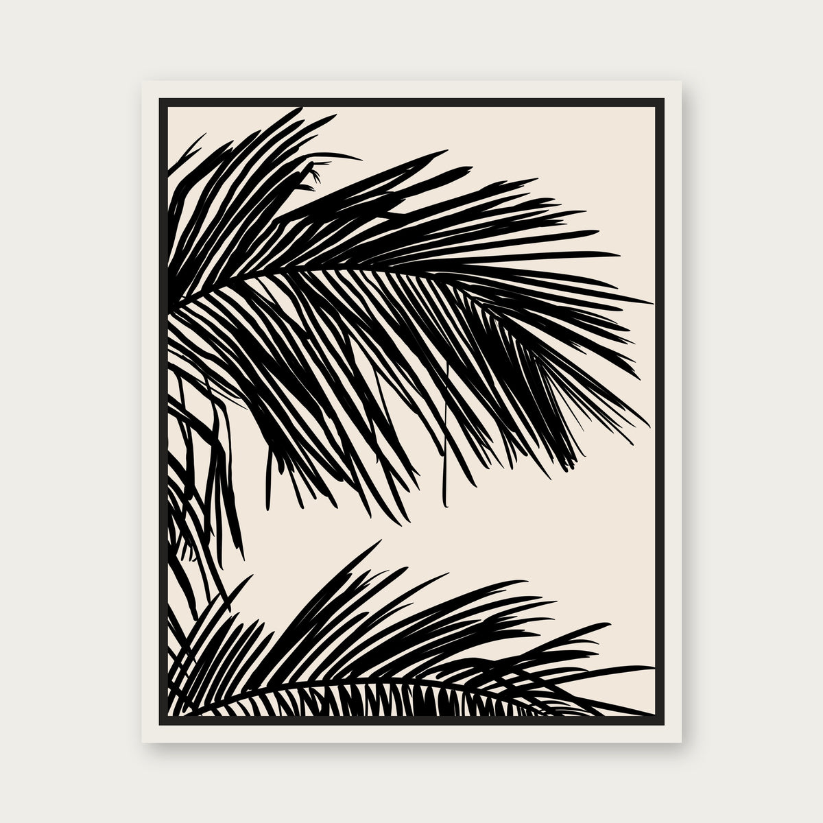Windy Floating Frame Canvas - White floating frame