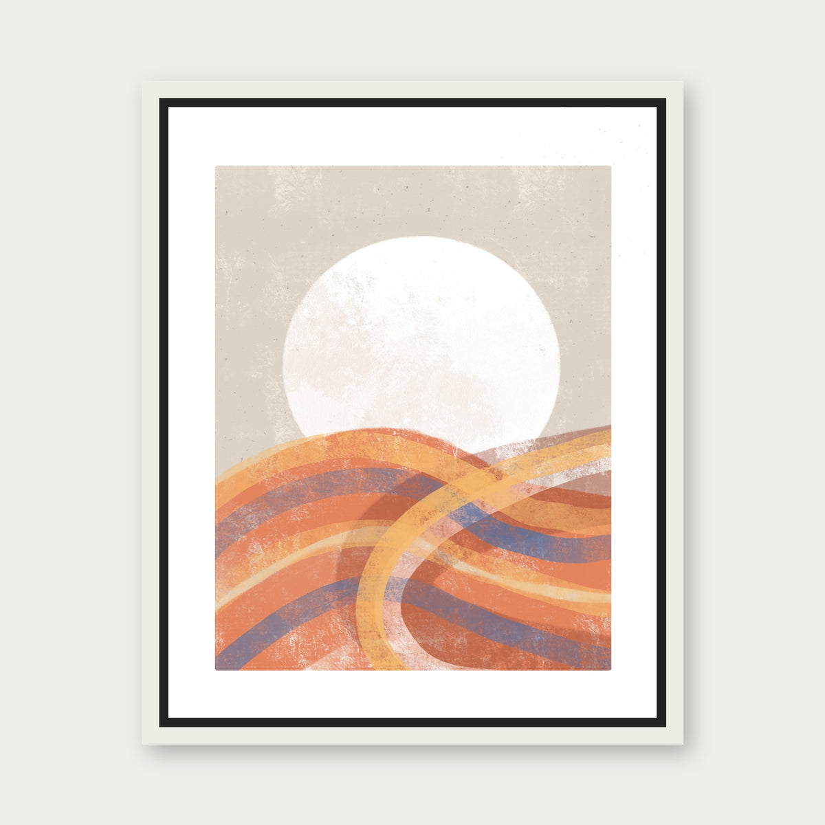Winning Streak Floating Frame Canvas - White floating frame