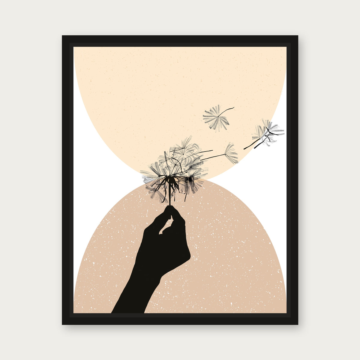 Wish Floating Frame Canvas - Black floating frame