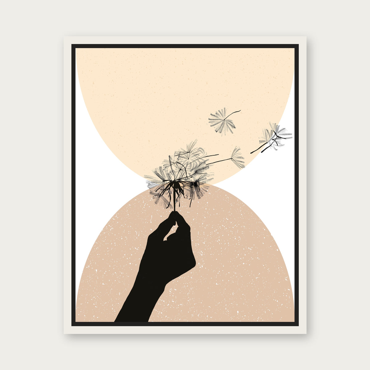 Wish Floating Frame Canvas - White floating frame