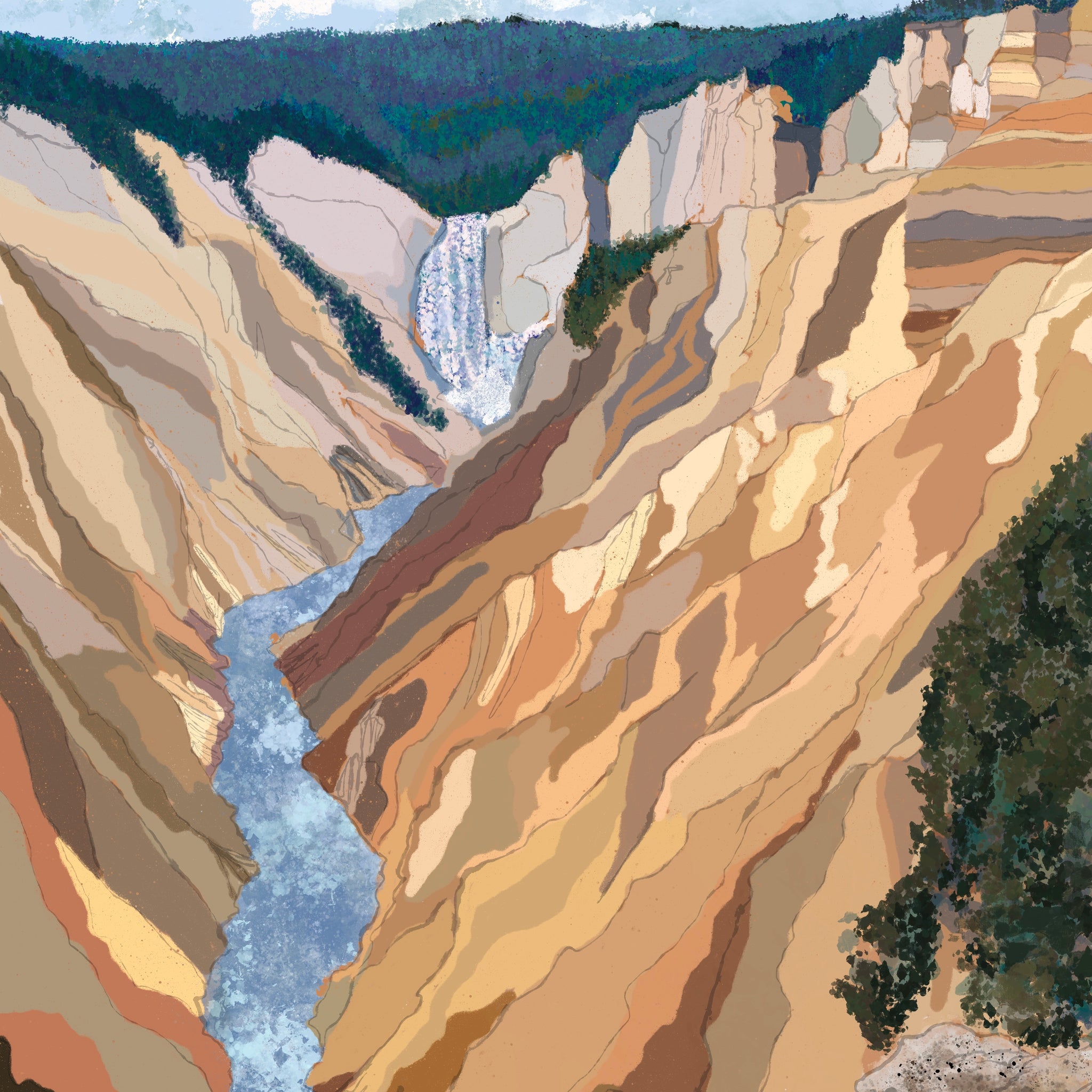 Yellowstone unframed