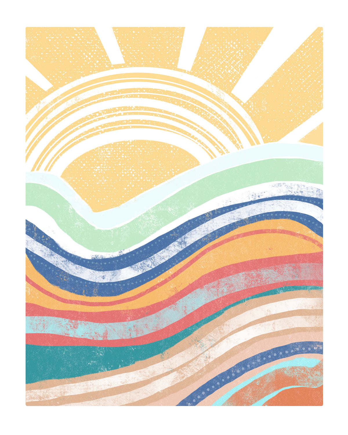 Let The Sunshine In - Floating Frame Canvas